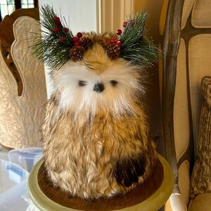 NWT Woodland Owl 13” Home Decor